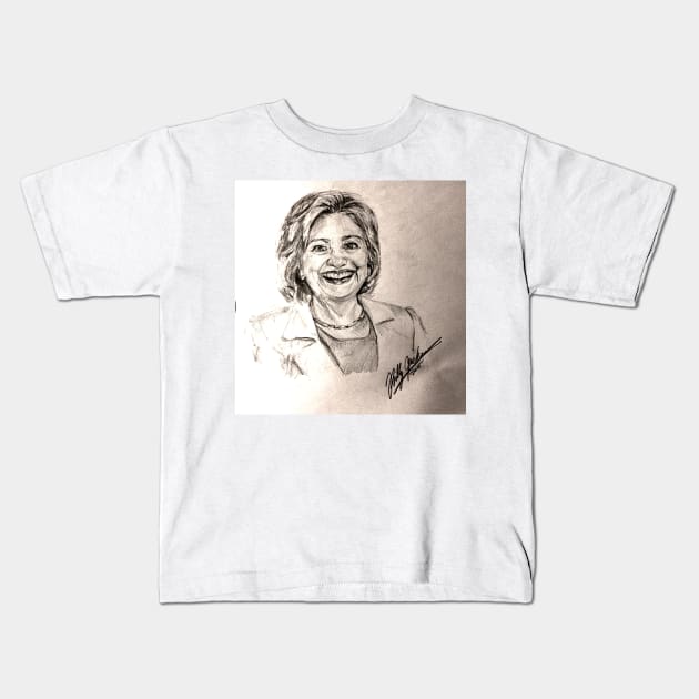 Hillary Clinton Kids T-Shirt by billyhjackson86